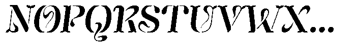 Mixera Stencil C Sl Medium Font UPPERCASE