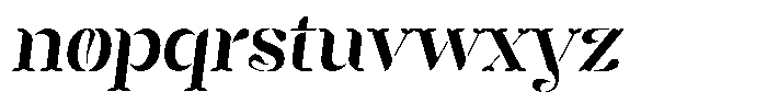 Mixera Stencil C Sl Medium Font LOWERCASE