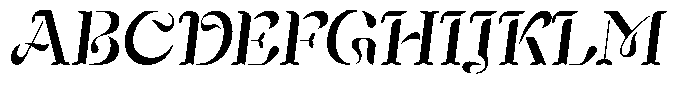Mixera Stencil C Sl Regular Font UPPERCASE