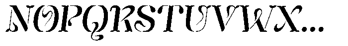 Mixera Stencil C Sl Regular Font UPPERCASE