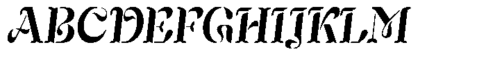 Mixera Stencil C Sl Semi Bold Condensed Font UPPERCASE