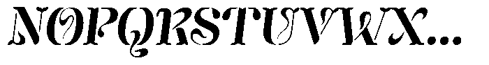 Mixera Stencil C Sl Semi Bold Font UPPERCASE