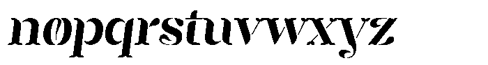 Mixera Stencil C Sl Semi Bold Font LOWERCASE