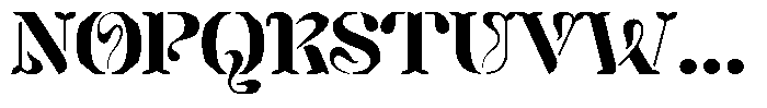 Mixera Stencil E Bold Expanded Font UPPERCASE