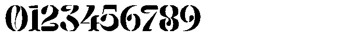 Mixera Stencil E Bold Font OTHER CHARS