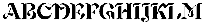 Mixera Stencil E Bold Font UPPERCASE