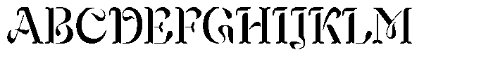Mixera Stencil E Condensed Font UPPERCASE