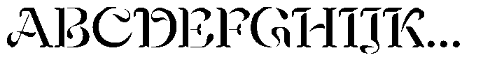Mixera Stencil E Light Expanded Font UPPERCASE