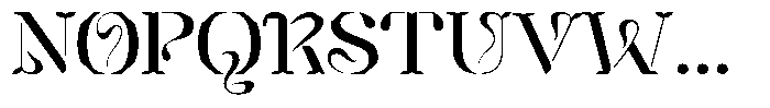 Mixera Stencil E Light Expanded Font UPPERCASE
