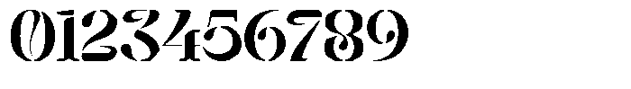 Mixera Stencil E Medium Expanded Font OTHER CHARS