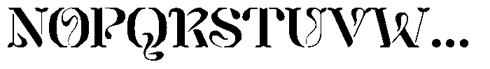 Mixera Stencil E Medium Expanded Font UPPERCASE