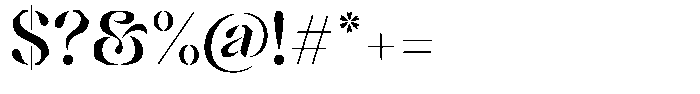 Mixera Stencil E Regular Font OTHER CHARS