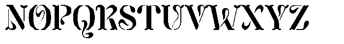 Mixera Stencil E Semi Bold Condensed Font UPPERCASE