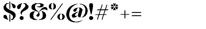 Mixera Stencil E Semi Bold Expanded Font OTHER CHARS