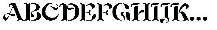 Mixera Stencil E Semi Bold Expanded Font UPPERCASE