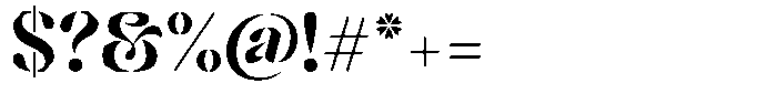 Mixera Stencil E Semi Bold Font OTHER CHARS