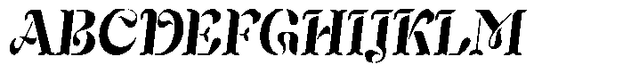 Mixera Stencil E Sl Bold Condensed Font UPPERCASE