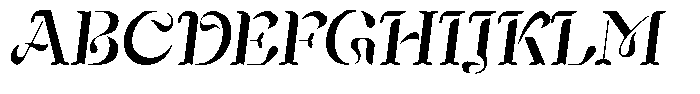 Mixera Stencil E Sl Regular Font UPPERCASE