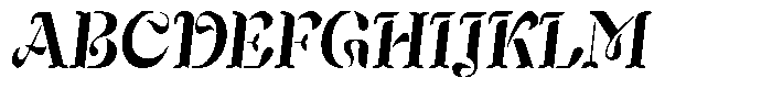 Mixera Stencil E Sl Semi Bold Condensed Font UPPERCASE