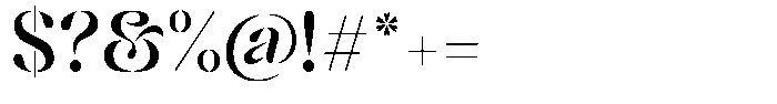 Mixera Variable Stencil C Regular Font OTHER CHARS