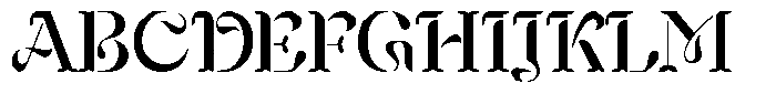 Mixera Variable Stencil E Regular Font UPPERCASE