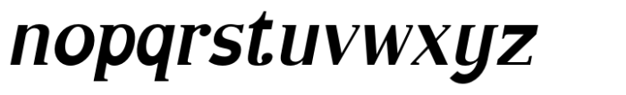 Mixoma Medium Italic Font LOWERCASE