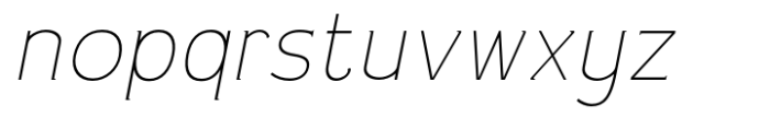 Mixoma Thin Italic Font LOWERCASE