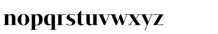 Mixta Essential Didone Bold Font LOWERCASE