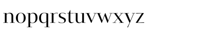 Mixta Essential Didone Regular Font LOWERCASE