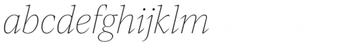 Mixta Pro Thin Italic Font LOWERCASE