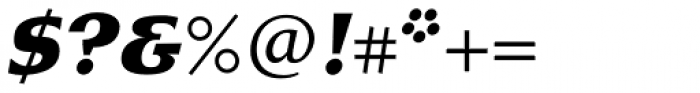 Mixtra Slabserif Bold Italic Font OTHER CHARS