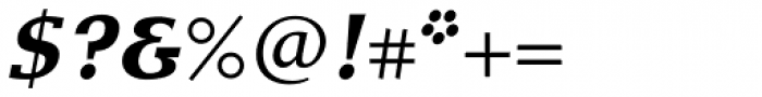 Mixtra Slabserif SemiBold Italic Font OTHER CHARS