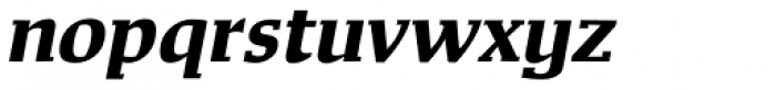 Mixtra Slabserif SemiBold Italic Font LOWERCASE