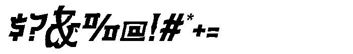 Miyukatsu Italic Font OTHER CHARS