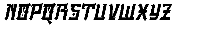 Miyukatsu Italic Font UPPERCASE