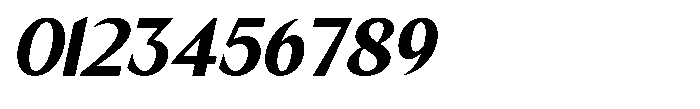Mizhon Extra Bold Sans Slanted Font OTHER CHARS