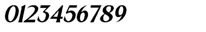 Mizhon Flare Bold Slanted Font OTHER CHARS