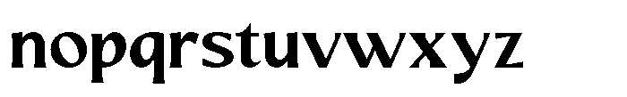 Mizhon Flare Bold Font LOWERCASE