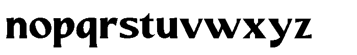 Mizhon Flare Heavy Font LOWERCASE