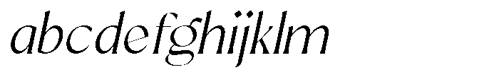 Mizhon Flare Light Slanted FONT