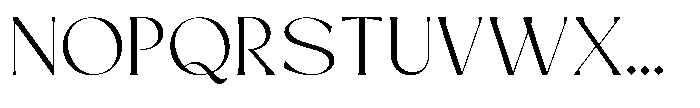 Mizhon Flare Light Font UPPERCASE
