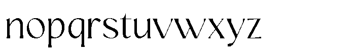 Mizhon Flare Light Font LOWERCASE