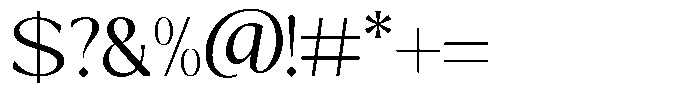 Mizhon Flare Varieble Heavy Font OTHER CHARS