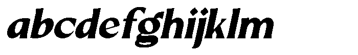 Mizhon Heavy Flare Slanted FONT