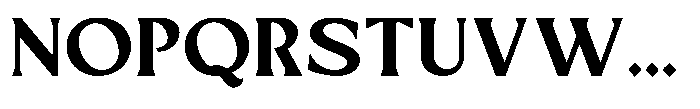 Mizhon Heavy Serif Font UPPERCASE