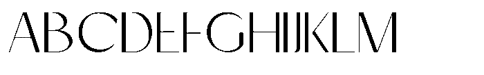 Mizhon Light Sans Font UPPERCASE