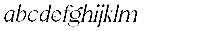 Mizhon Light Serif Slanted FONT