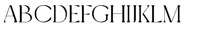 Mizhon Light Serif Font UPPERCASE