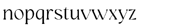Mizhon Light Serif Font LOWERCASE