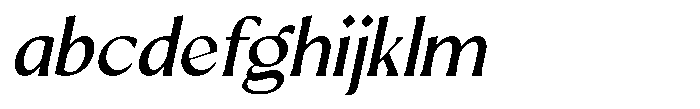 Mizhon Medium Flare Slanted FONT